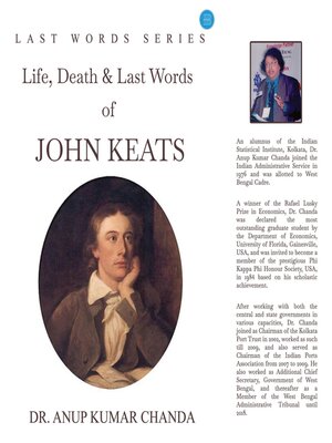 cover image of Life, Death & Last Words of John Keats